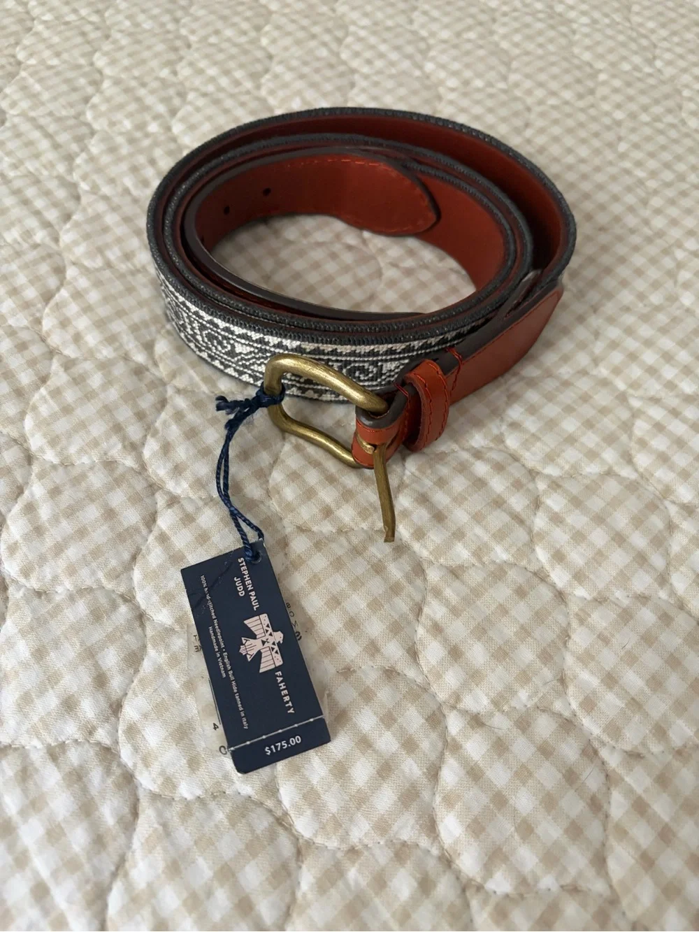 Stephen Paul Judd Faherty belt